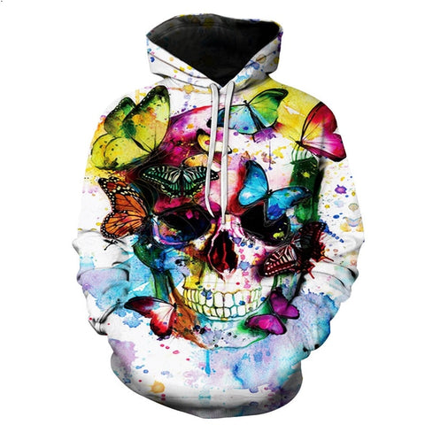 Colorful Skull - Hoodie